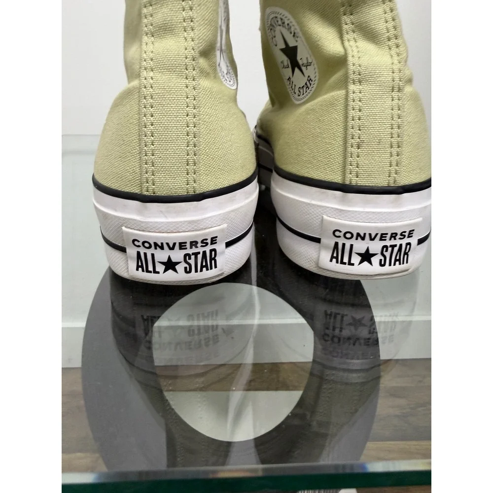 Converse Chuck Taylor All Star Lift High Top Sage Green Sneakers A03386F Size 9